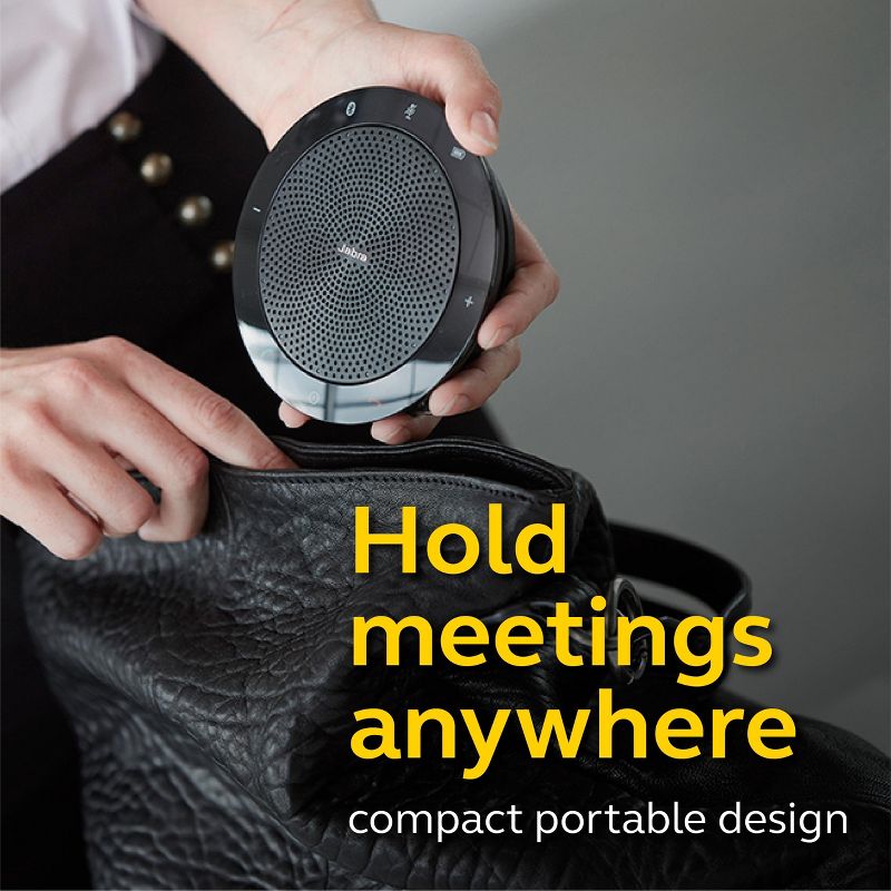 Jabra Speak 510+ MS Portable Speaker for Music and Calls Black