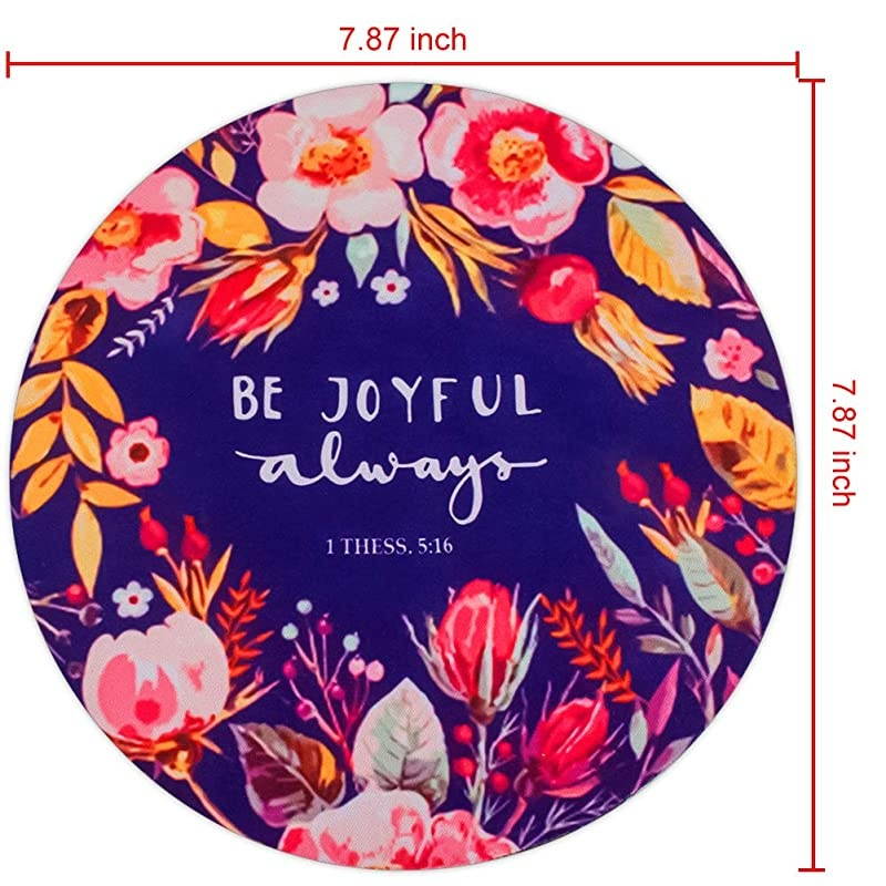 Mouse Pad Mousepad Non-Slip Rubber Gaming Mouse Pad Round Mouse Pads for Computers Laptop (Be Yourself)