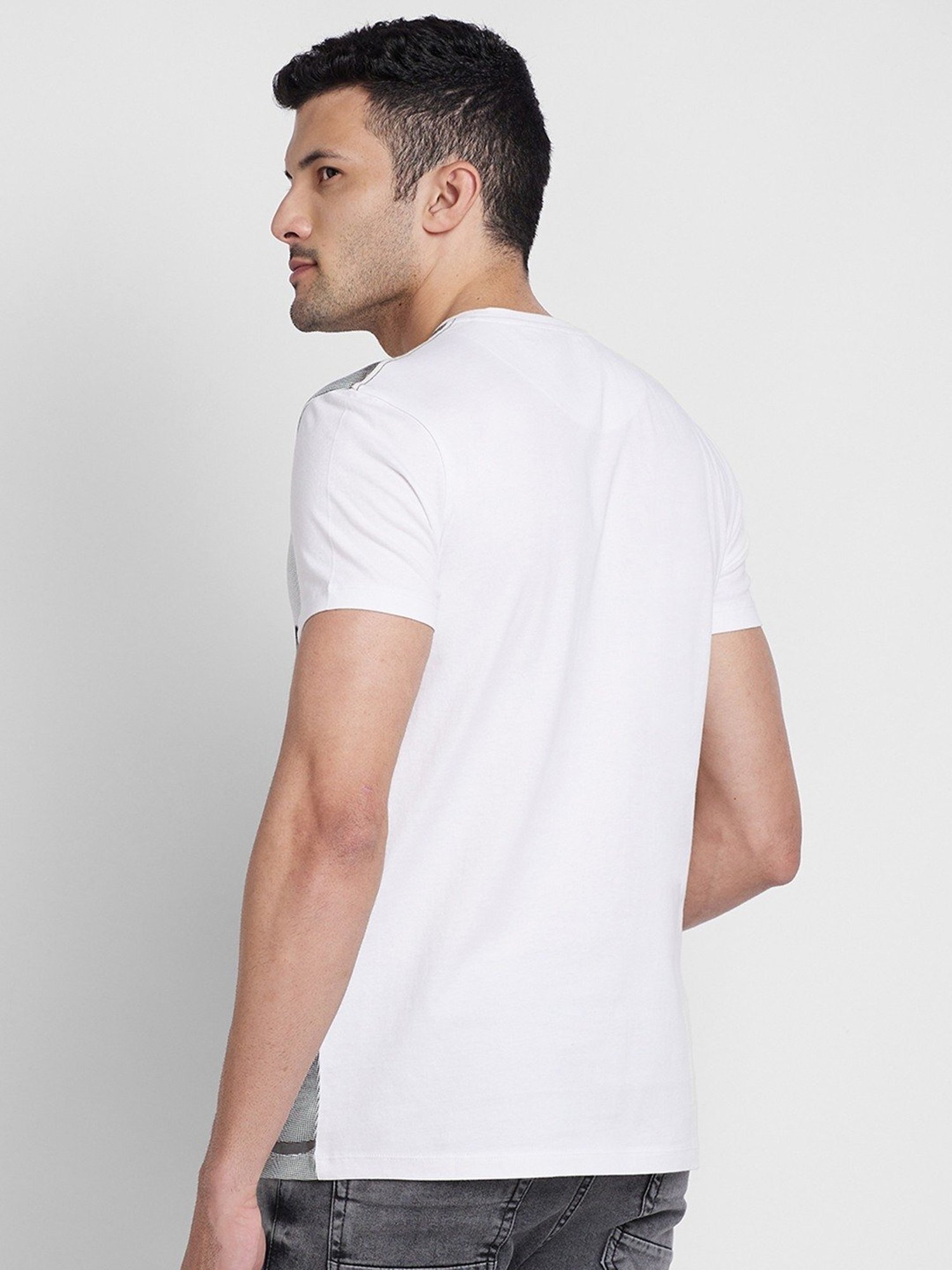 Being Human White Regular Fit Printed T-Shirt