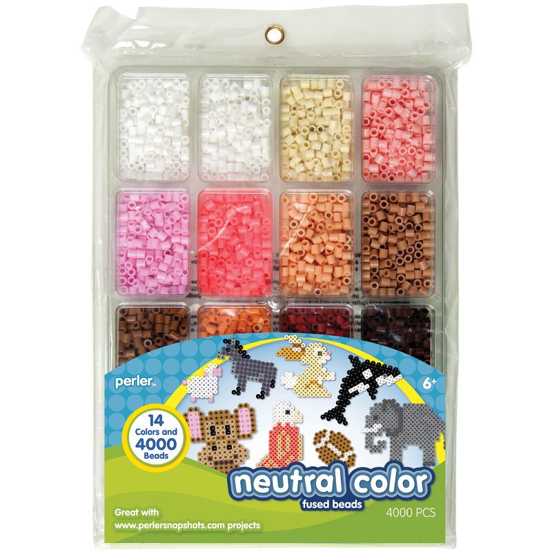 Perler Fused Bead Tray 4,000/Pkg-Neutral Color