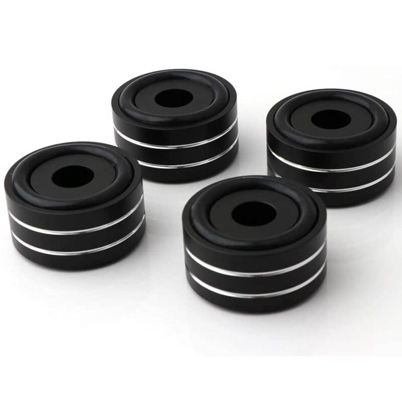 4Pcs 40X20Mm Aluminum HiFi AMP Speaker Isolation Stand Turntable DAC Feet Pad