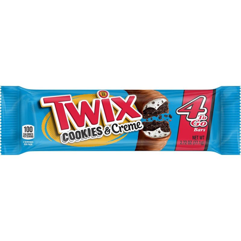 TWIX Cookies & Creme Chocolate Cookie Bar Candy - 2.72Oz.