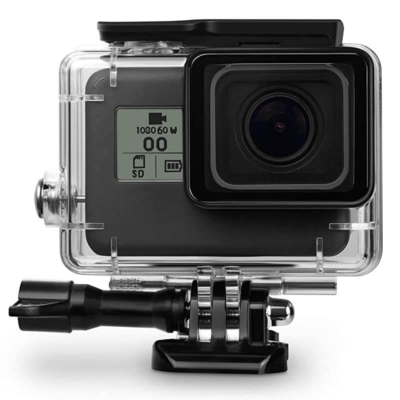 Protective Housing Border Protective Shell Case Accessory Frame for Gopro Hero 5 Hero 6 and Hero 7 Black with Quick Pull Movable Socket Gopro Housing