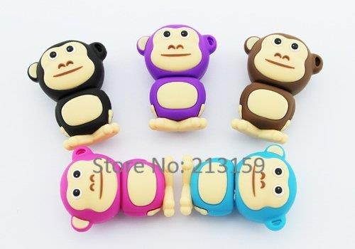 D-CLICK TM High Quality 4GB/8GB/16GB/32GB/64GB/Cool USB High speed Flash Memory Stick Pen Drive Disk (8GB, Pink Monkey)