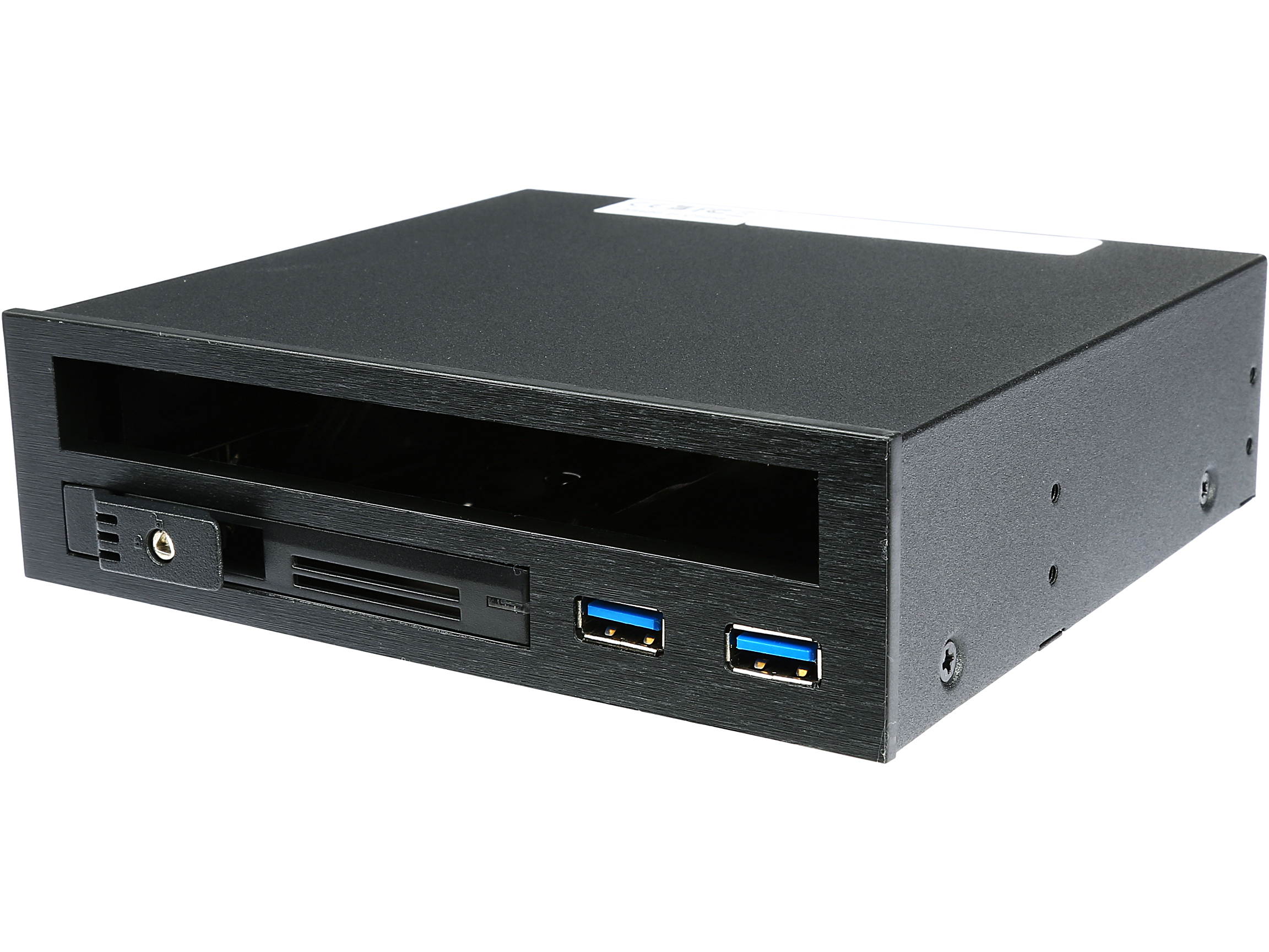 iStarUSA T-5K25TU-SA 5.25" to Slim ODD and 2.5" SATA 6Gb/s Trayless Hot-Swap Cage with USB 3.0