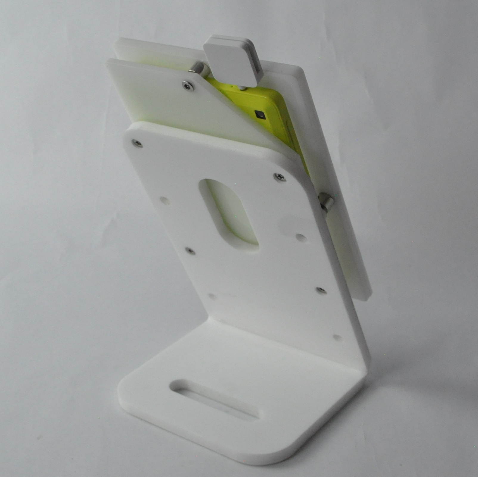 Amazon Fire 7" Security Anti-Theft Acrylic VESA Enclosure with Desktop Stand (Black)