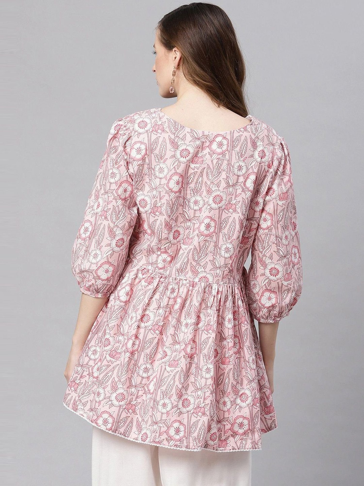 Divena Pink Printed Tunic