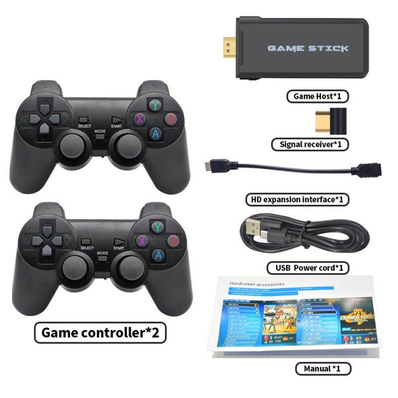 Portable 4K TV Video Game Console With 2.4G Wireless Controller Support CPS PS1 Classic Games Retro Game Console