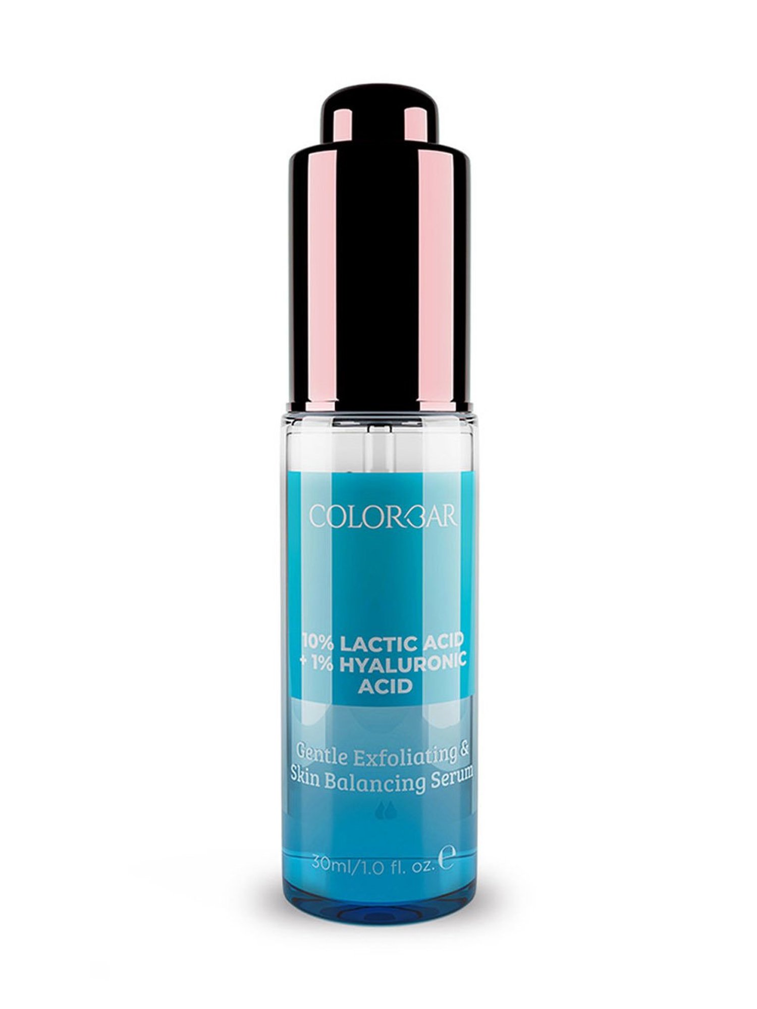 Colorbar Gentle Exfoliating & Skin Balancing Serum with 10% Lactic Acid & 1% Hyaluronic Acid - 30 ml