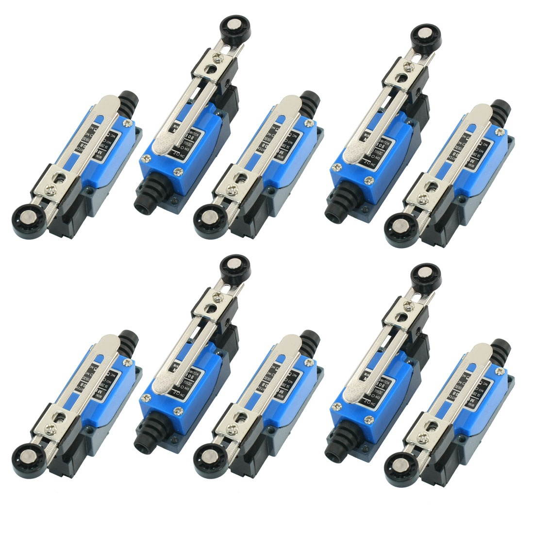 10Pcs Plastic Roller Arm Type AC Limit Switch for CNC Mill Plasma ME-8108