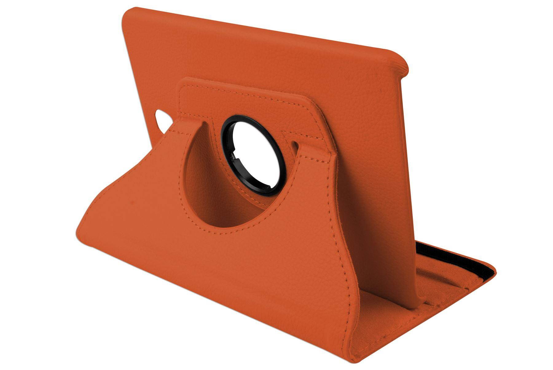 Hellfire Trading PU Leather Case 360 Rotatin for Samsung Galaxy Tab S2 T715 T710 - Orange