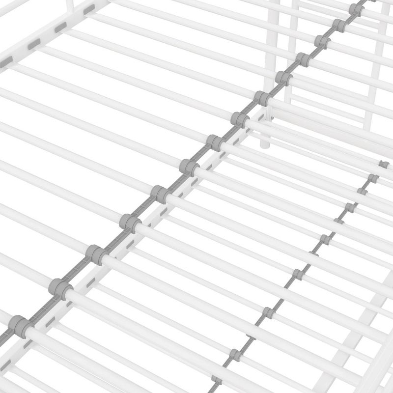 Twin Over Full Lily Small Space Kids' Bunk Bed White Metal - Room & Joy