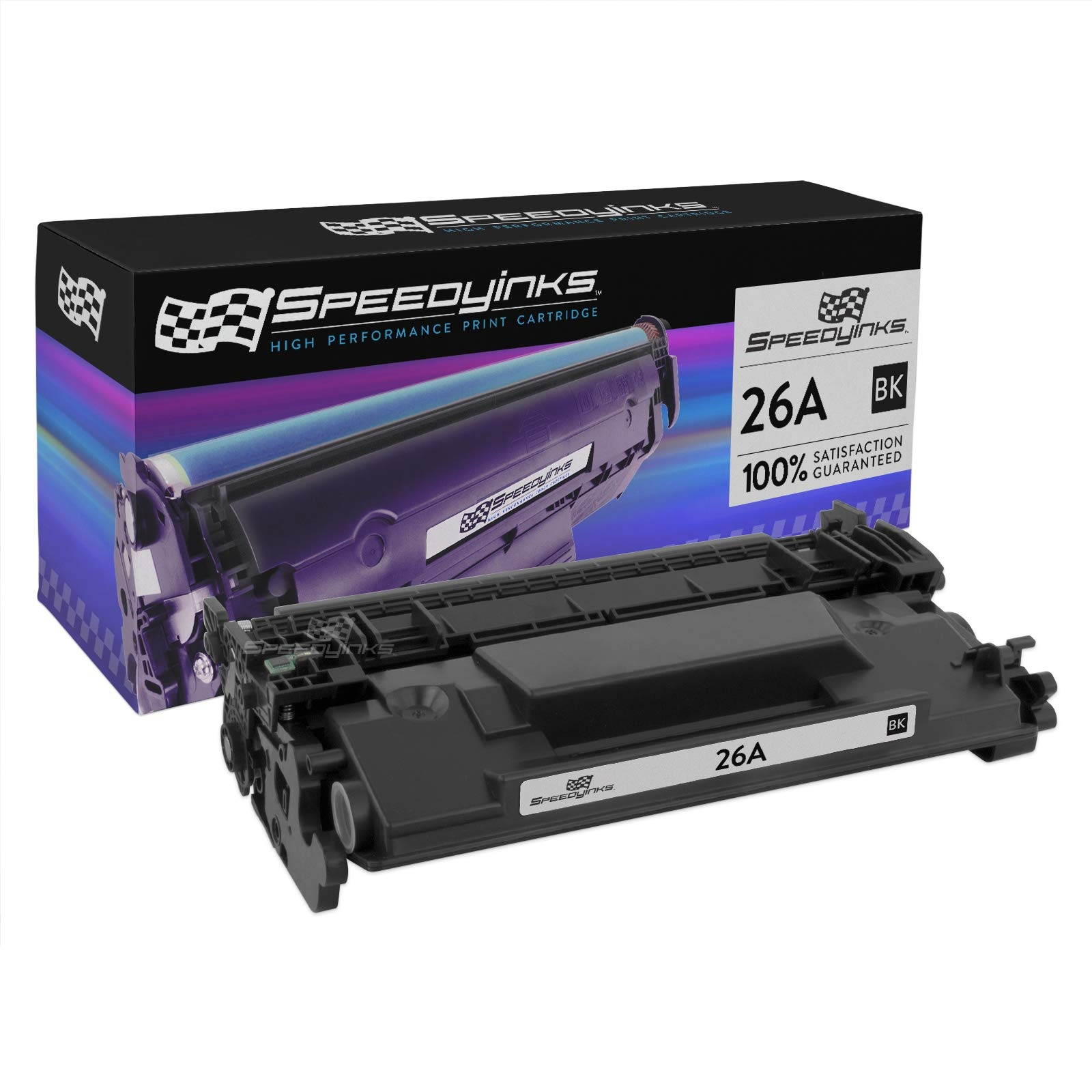 Speedy Inks - 4PK Compatible Replacement for HP 26A / HP26A / CF226A CF226 Black Toner Cartridge for use in HP LaserJet Pro M402n, M402dn, M402dw, M426fdn, MFP M426fdw