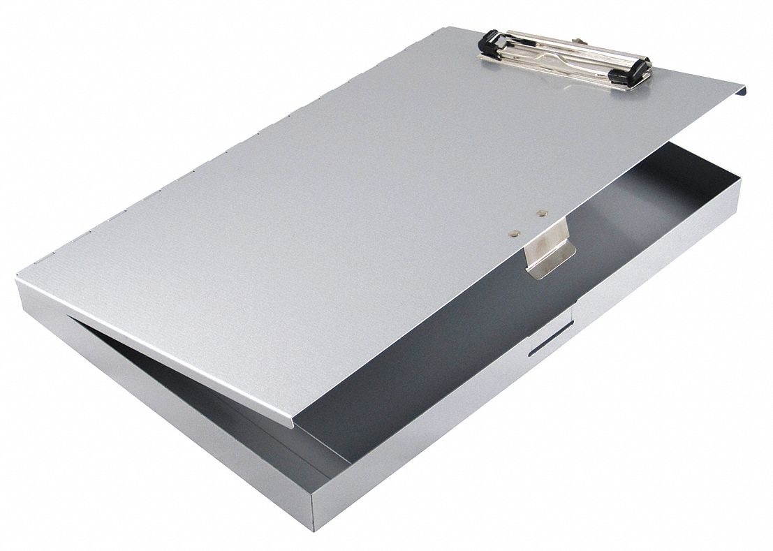 Saunders Storage Clipboard,Letter Sz,Metal,Silver  45300