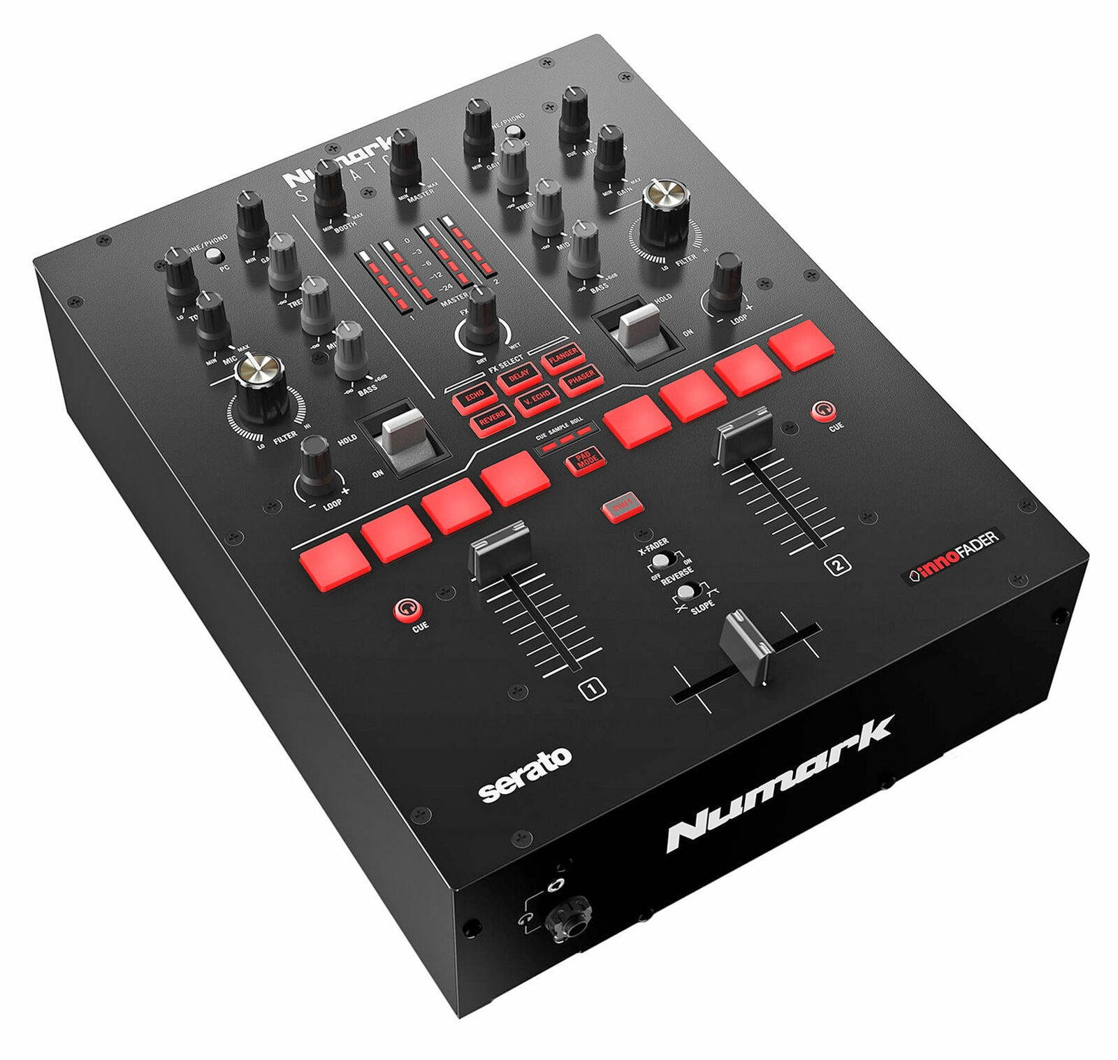 Numark Scratch 24-Bit 2-Channel Serato DJ Pro DVS Scratch Mixer + CAMOPACK