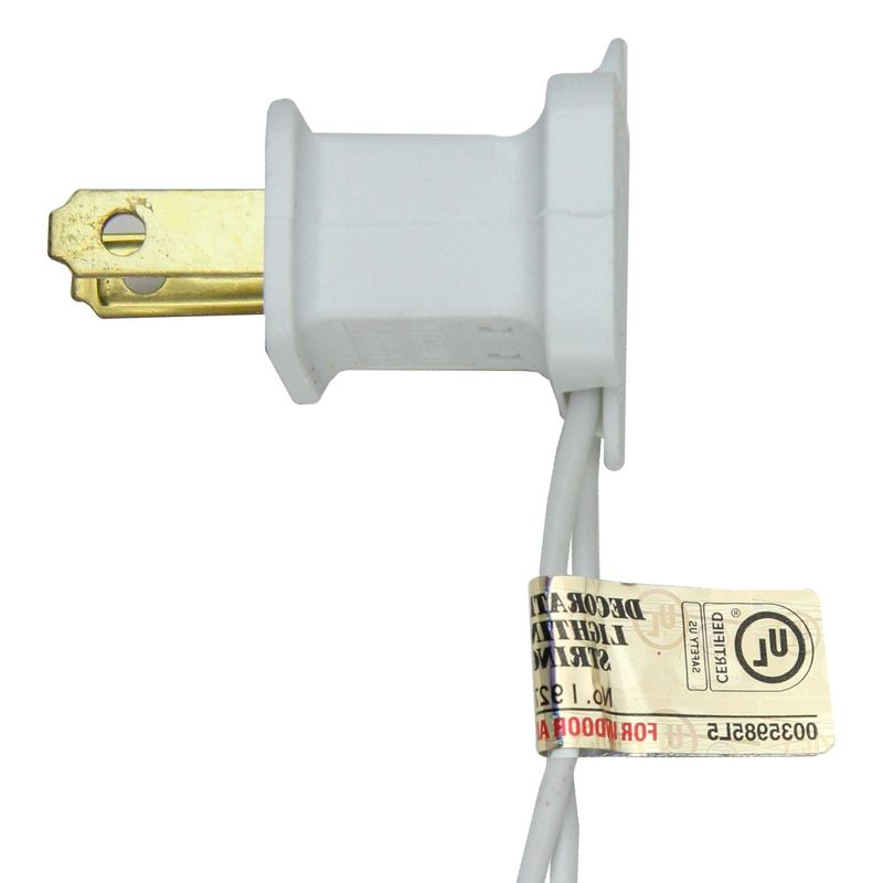 Kaemingk 40ct LED Iridescent Snowball Christmas Lights White - 19.2' White Wire