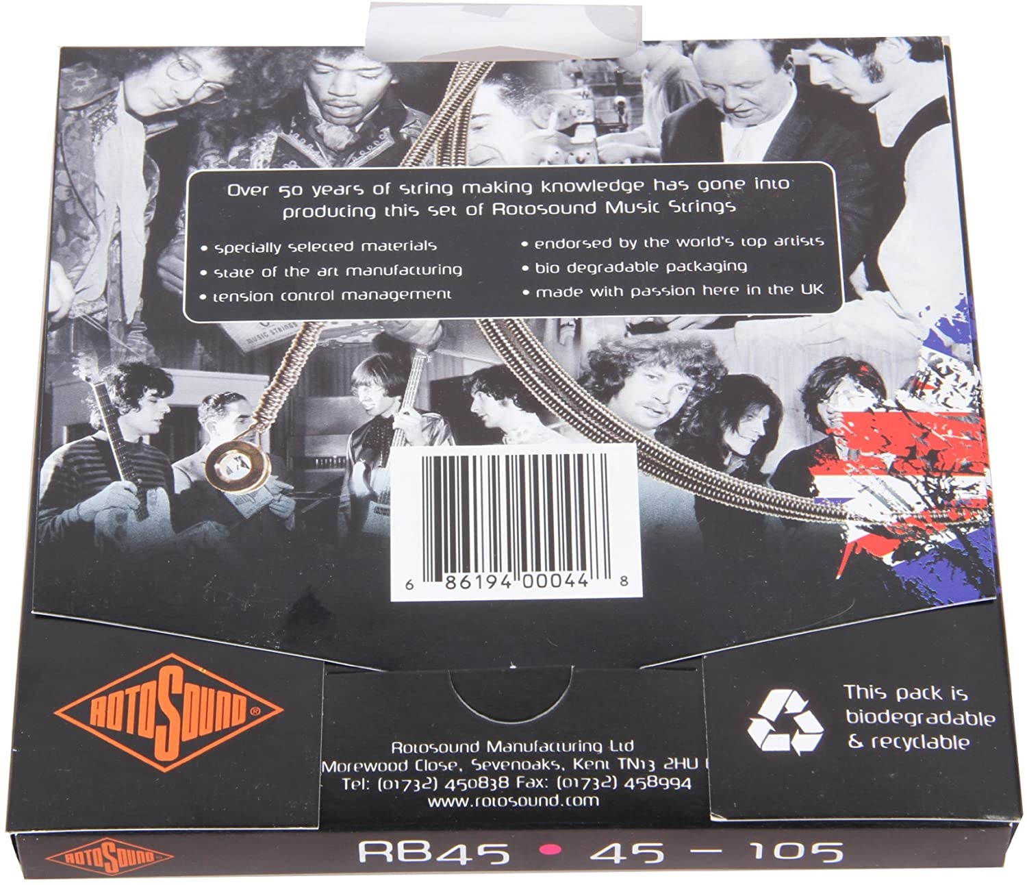 Rotosound RB45 Rotobass Nickel Roundwound Strings