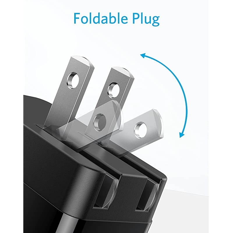 Quick Charge 30  18W 3Amp USB Wall Charger Quick Charge 20 Compatible Powerport+ 1 for  Wireless Charger Galaxy S10eS10S9S8Plus Note 98 LG V40V30+ iPhone iPad and More