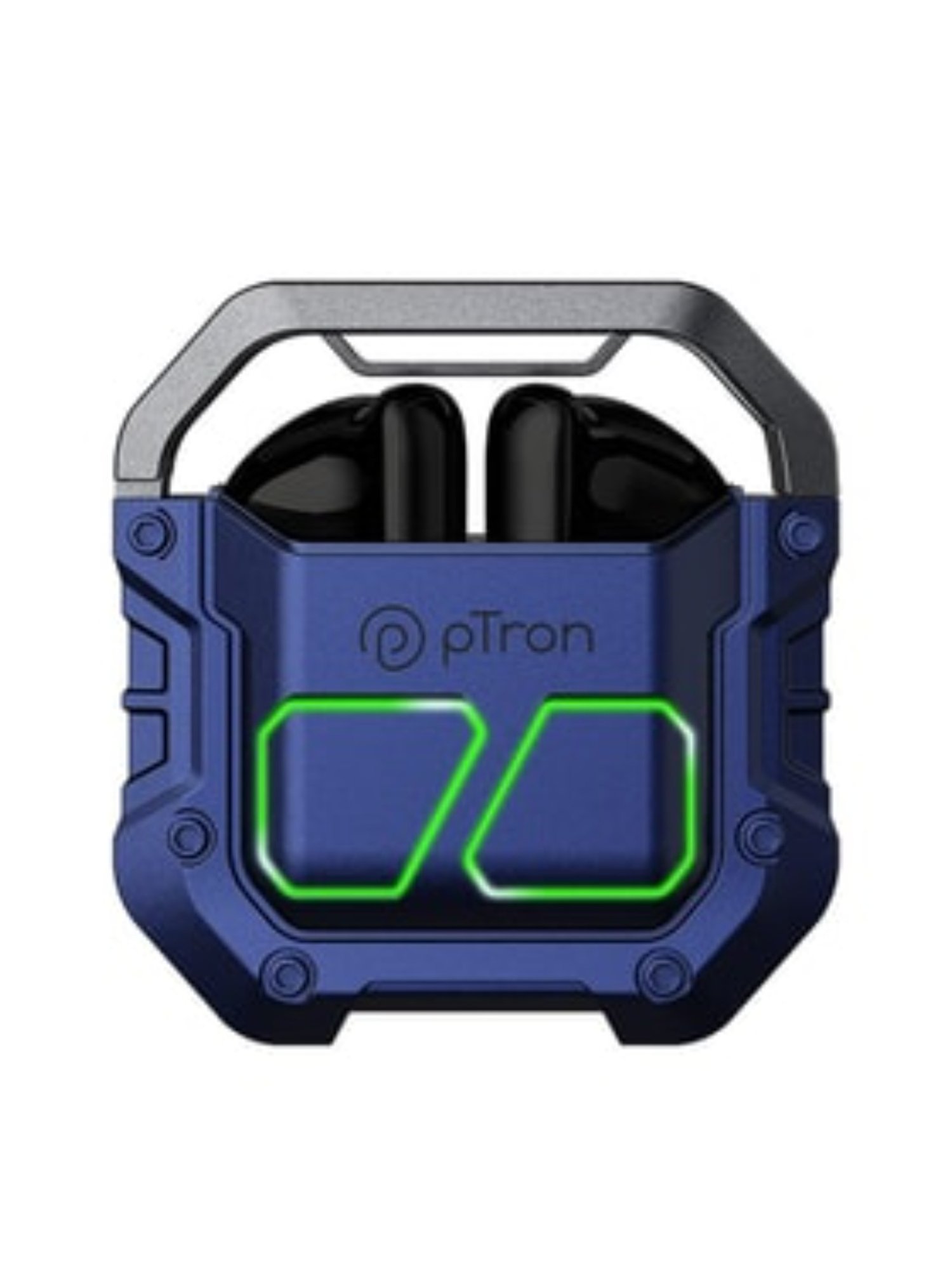 PTron Bassbuds Xtreme Bluetooth Truly Wireless Earbuds with Mic, 32 Hours Playtime (Blue & Black)