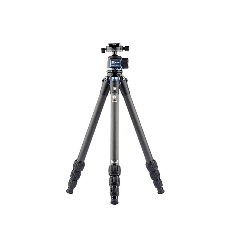 Carbon Fiber Tripod AM-254 47.2" 10X with Ball Head A-10R,Stainless Steel Spikes,Case