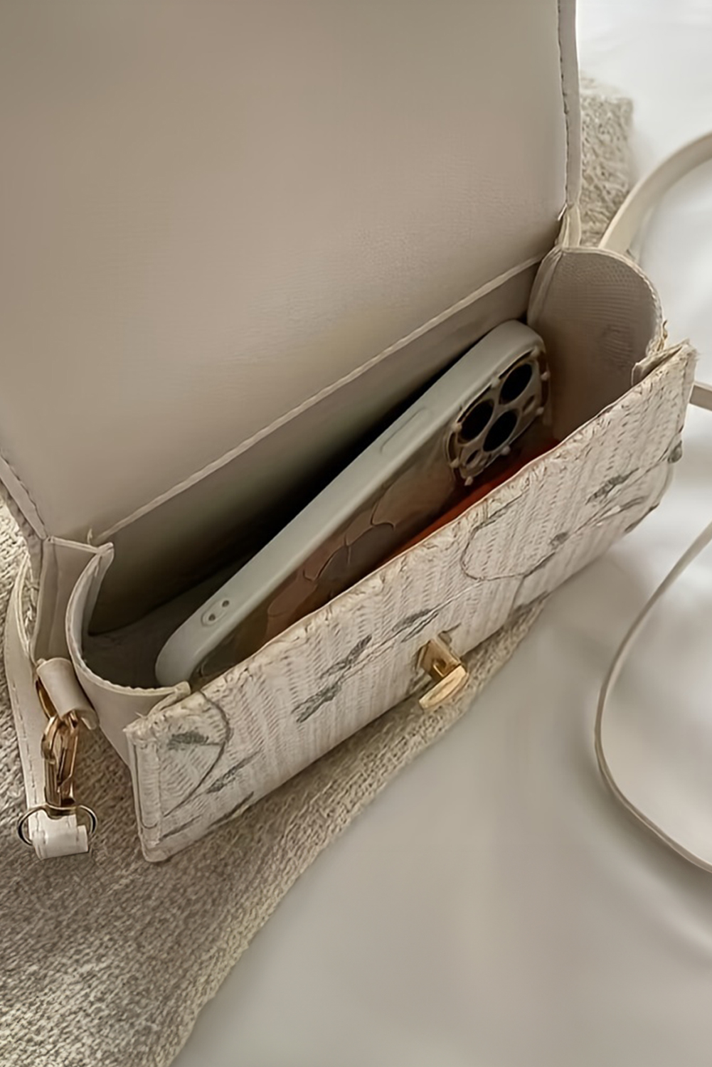 Pink Daisy Smile Face Shoulder Bag