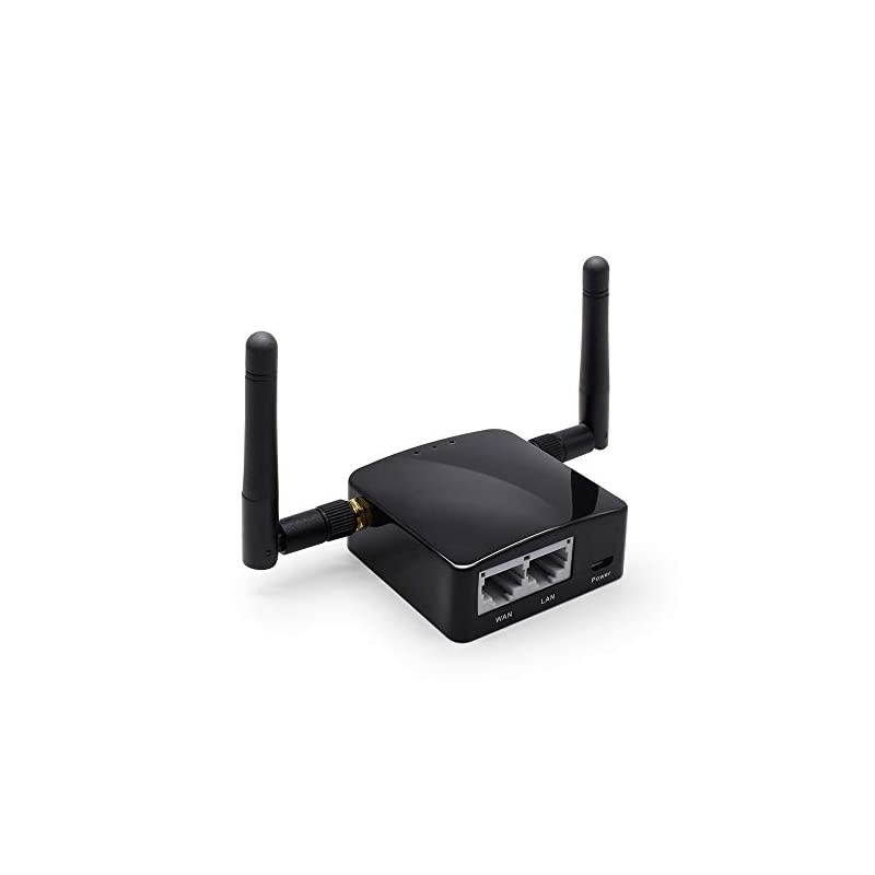 GL-AR300M (Shadow) Mini VPN Travel Router with 2dbi External Antenna, Wi-Fi Converter, Mobile Hotspot in Pocket, OpenWrt, Repeater Bridge, 300Mbps, 128MB Nand Flash, 128MB RAM, OpenVPN