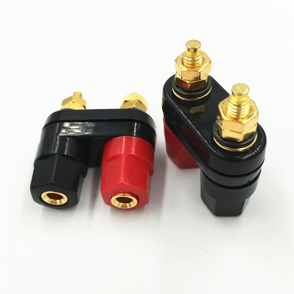 10Pcs Speaker Banana Plug Binding Post Terminal Connector Banana Socket Dual Female for Speaker Amplifier
