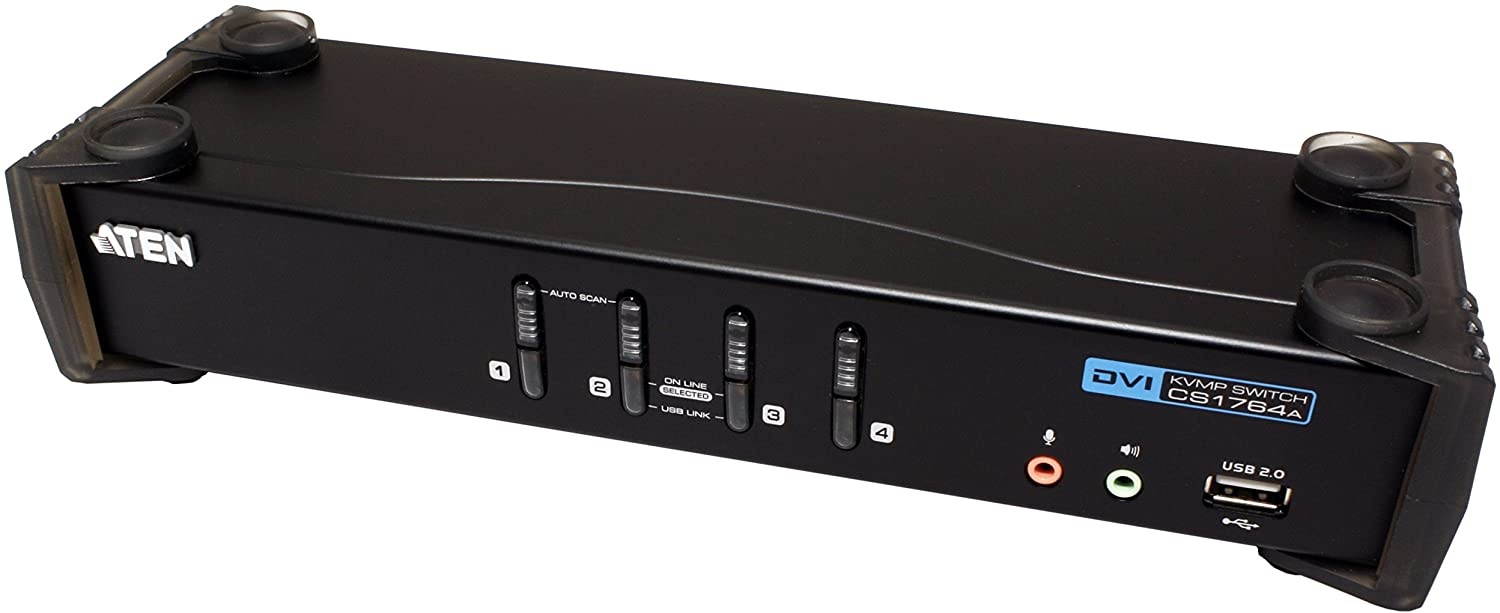 ATEN 4-Port USB 2.0 DVI KVMP Switch (CS1764A)