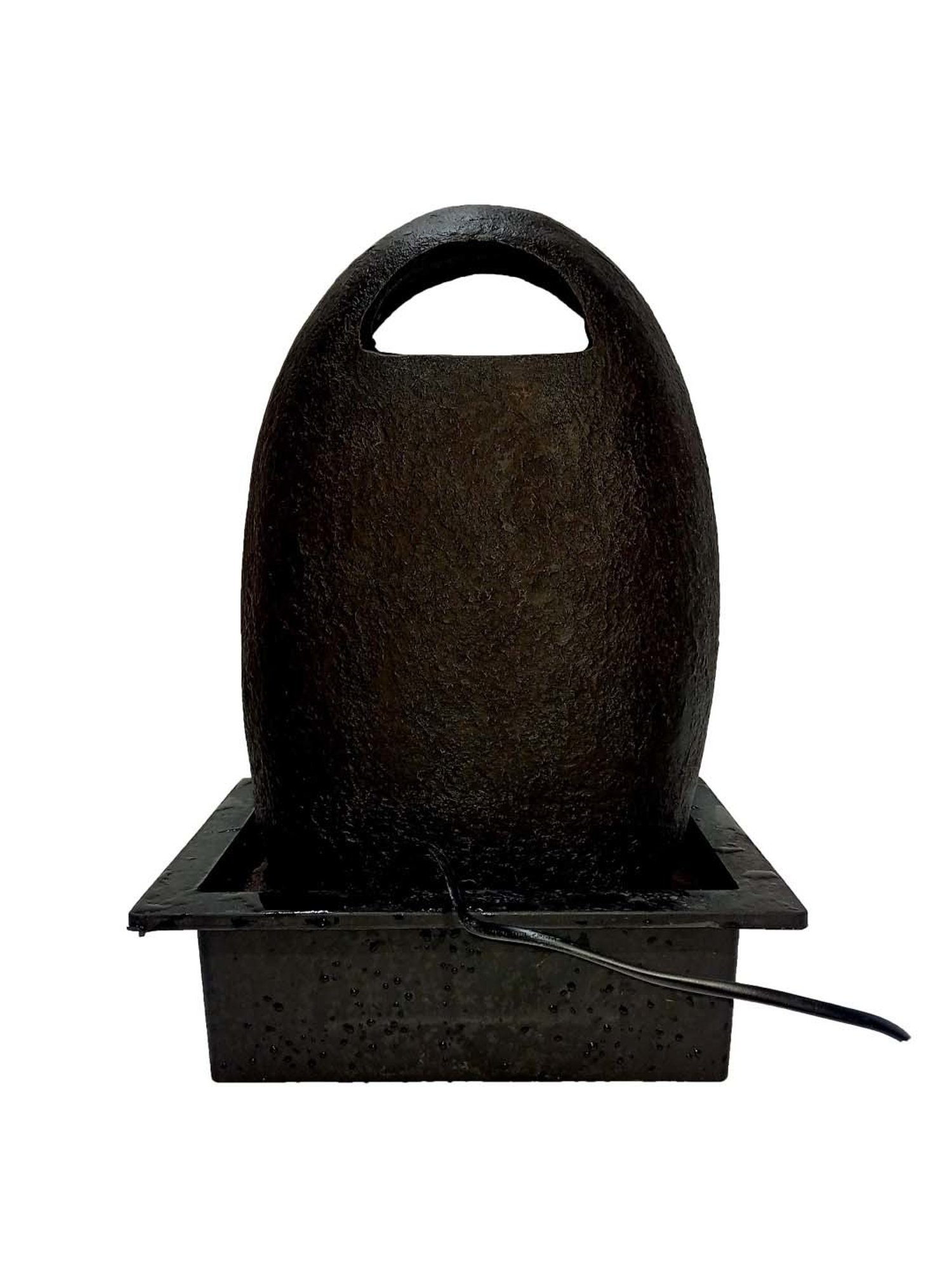 CHRONIKLE Golden & Brown Polyresin Meditating Buddha 3 Steps Waterfall Fountain