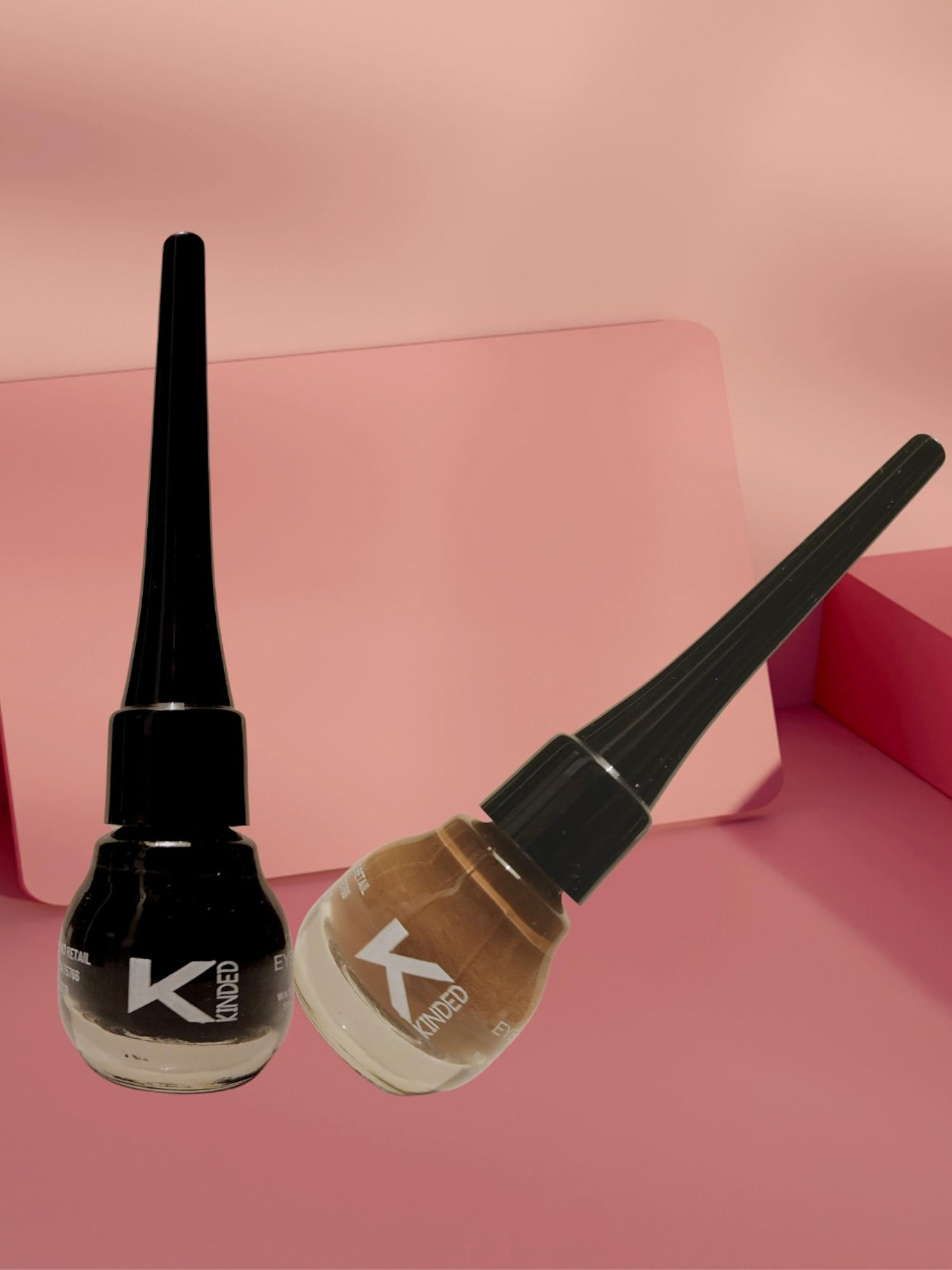 KINDED Liquid Eye Liner Golden Glaze & Greyish Silver Combo