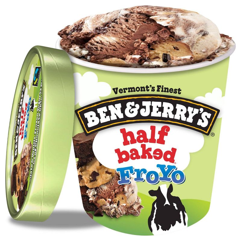 Ben & Jerry's Frozen Yogurt Half Baked FroYo - 16oz