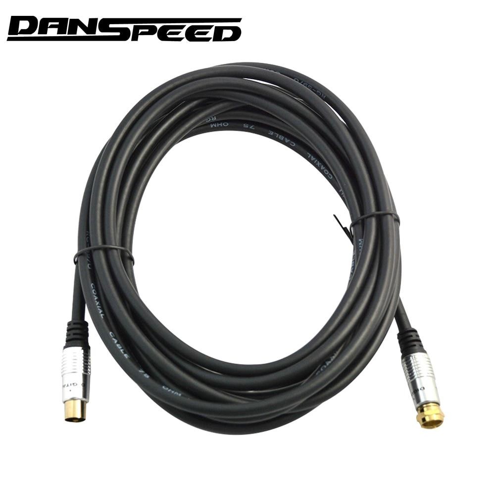 DANSPEED 0.3m/1.5m/2m/3m/5m 9.5mm TV Satellite Antenna Cable Male to F Type Male Coax Adapter Cable