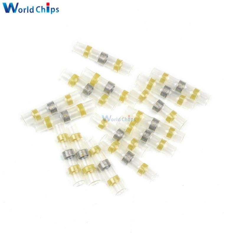 100pcs Heat Shrink Tube Sleeves Solder Seal Shrinkable Splice Waterproof Wires Connectors Cable Terminal Electrical Connector