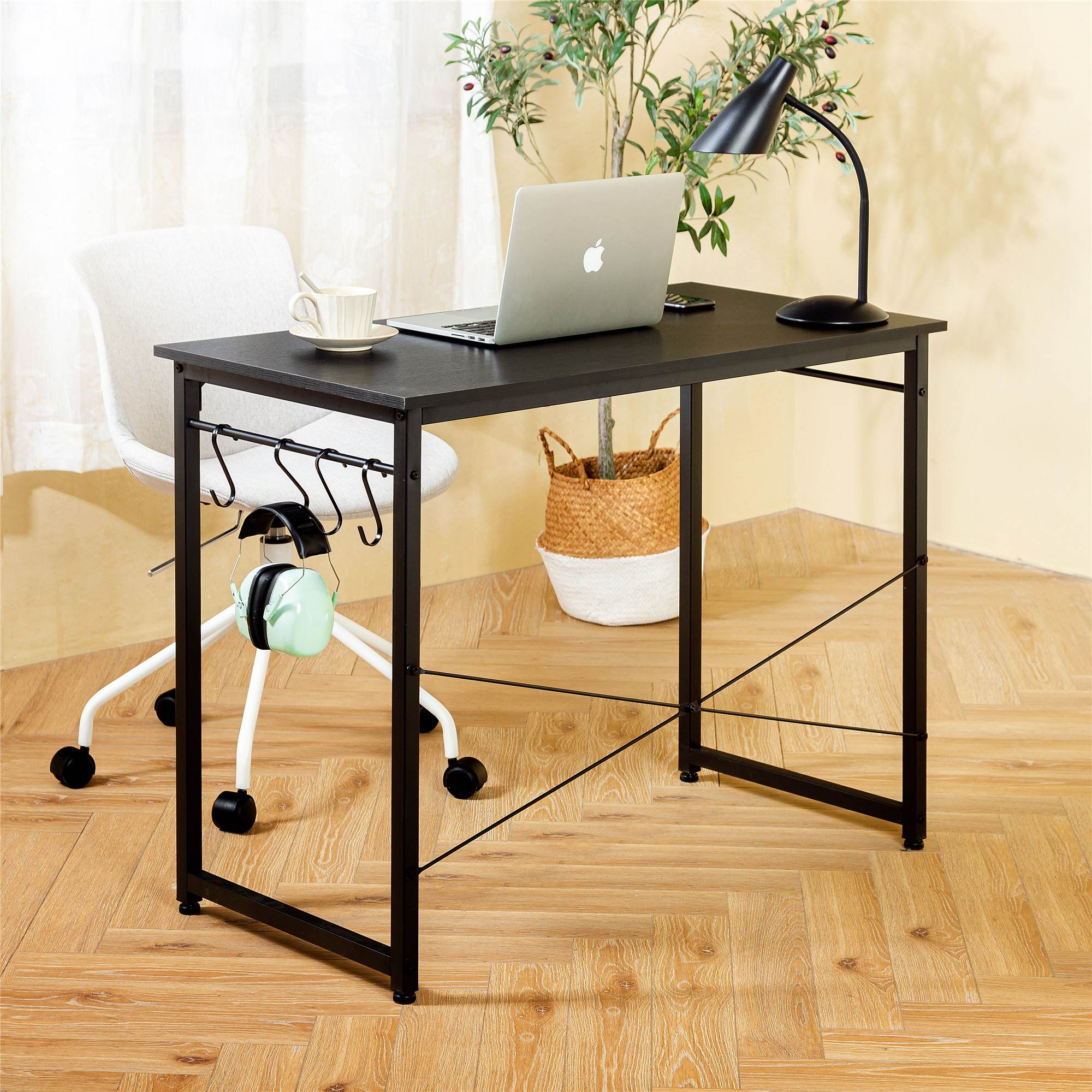 40'' Study Writing Desk Small Computer Desk Home Office Desk Gaming Desk Modern Simple Desk