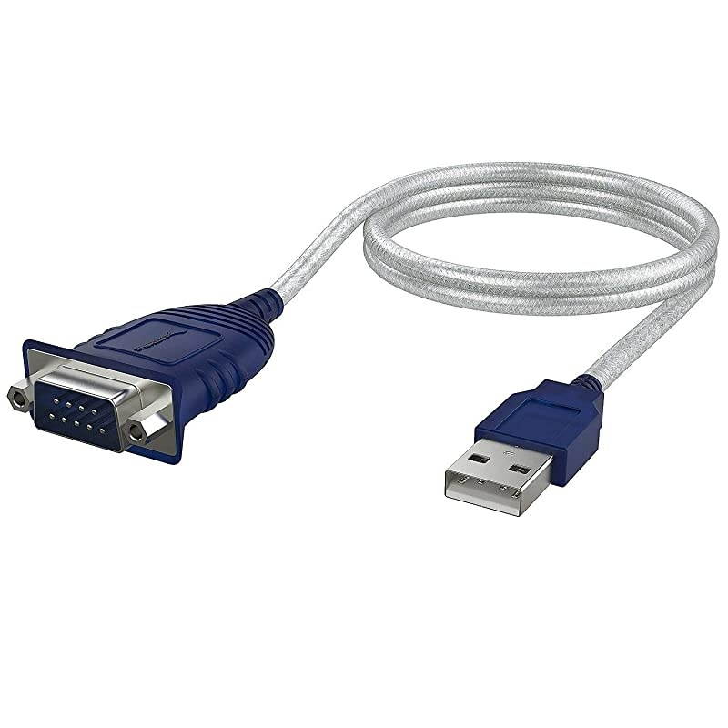 USB 20 to Serial 9Pin DB9 RS232 Converter Cable Prolific Chipset HEXNUTS Windows 108187VISTAXP Mac OS X 106 and Above 25 Feet CBDB9P