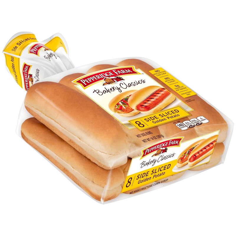 Pepperidge Farm Bakery Classics Top Sliced Golden Potato Hot Dog Buns -14oz/8pk