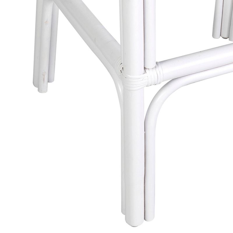Stacie Rattan Barstool White - East At Main