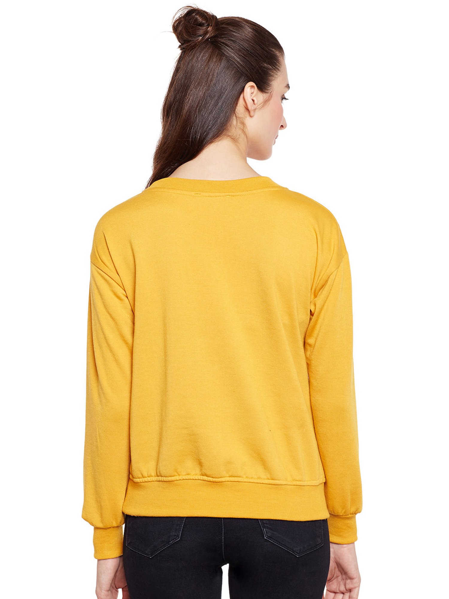 Belle Fille Yellow Patchwork Sweatshirt