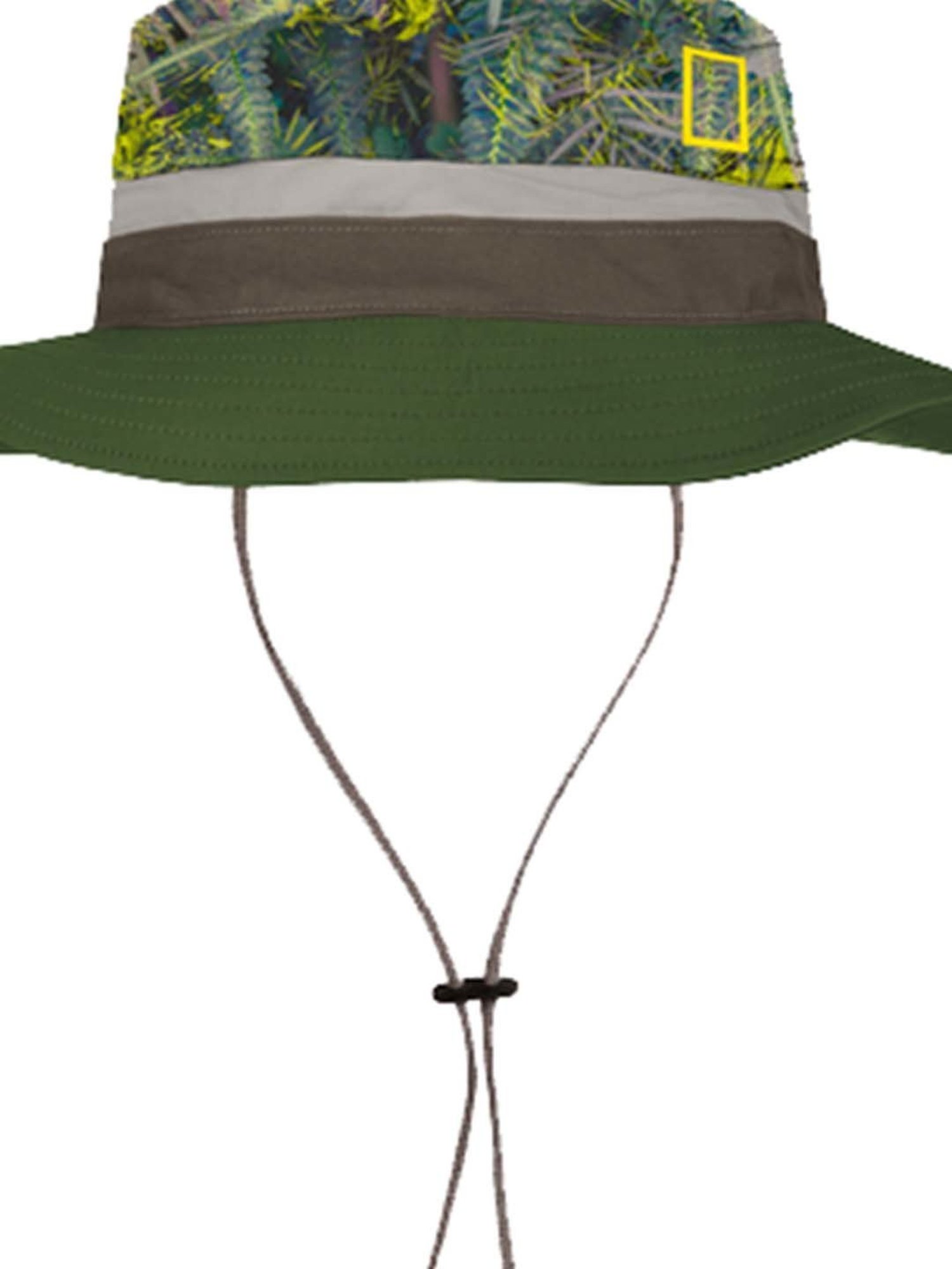 BUFF Explorer Green Printed Bucket Hat - Small/Medium