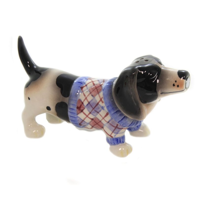 Tabletop 2.25" Kissing Hound Dogs Set/2 Salt Pepper Shaker Magnetic Pacific Trading  -  Salt And Pepper Shaker Sets