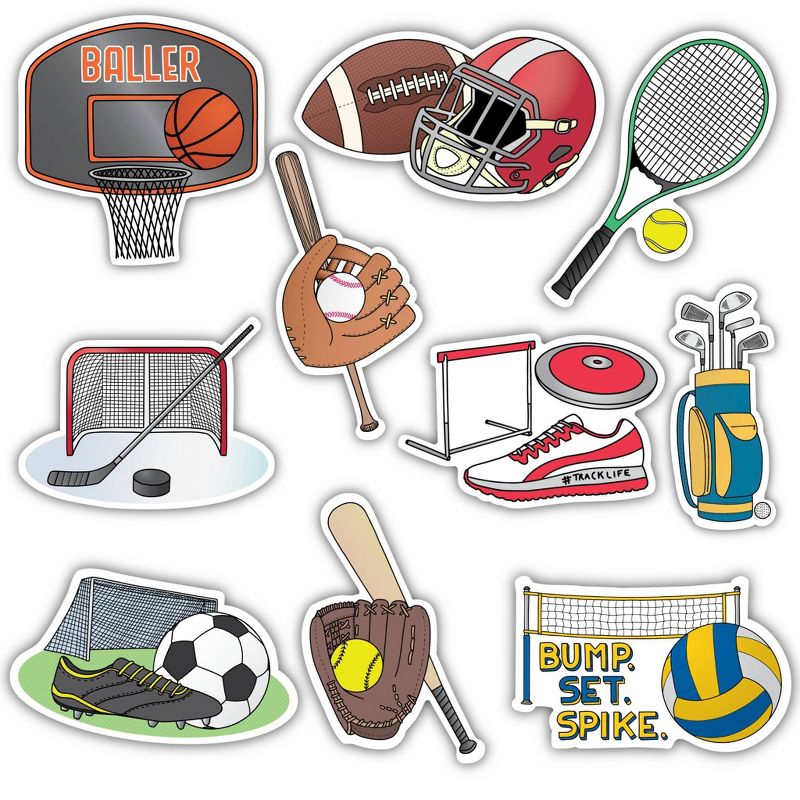 Big Moods Sports Sticker Pack 10pc