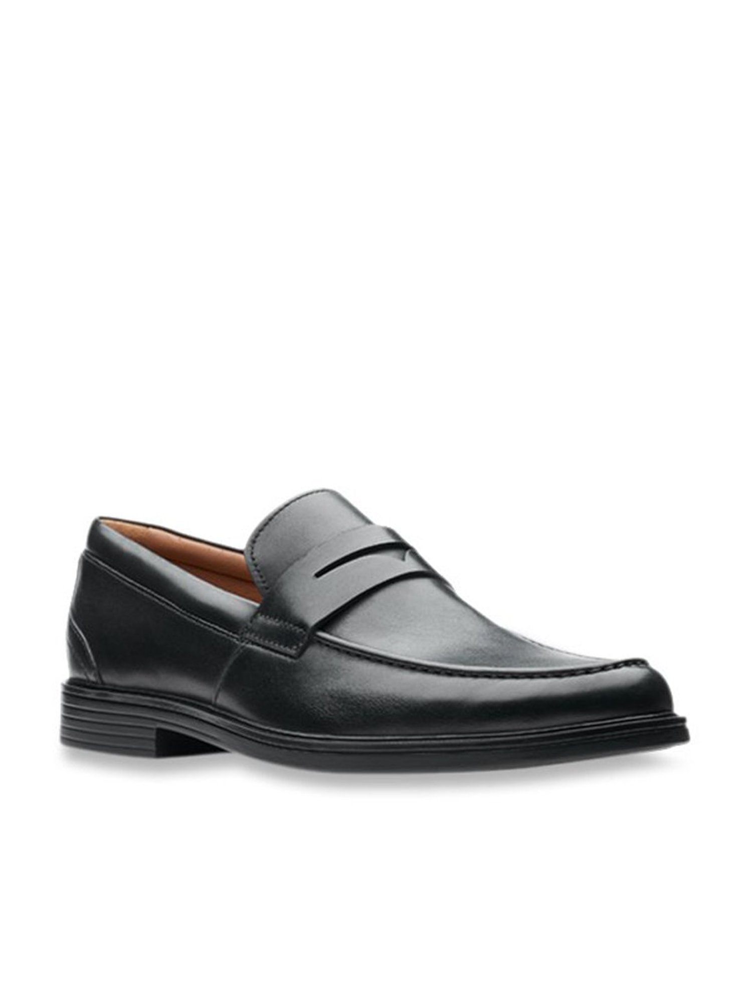 Clarks Men's Un Aldric Black Loafers