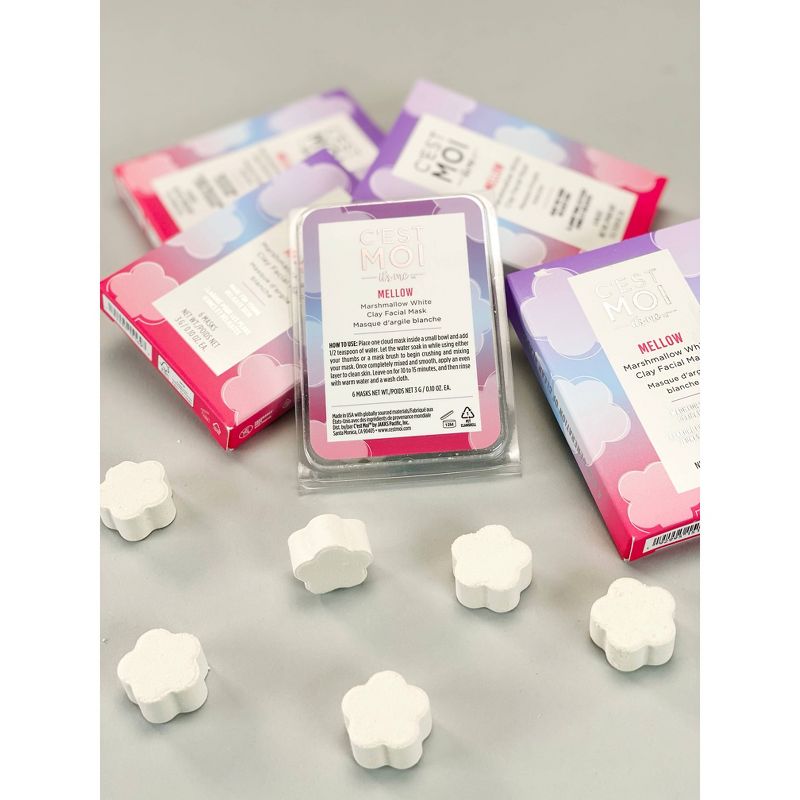 C'est Moi Mellow Marshmallow & White Clay Cloud Mask - 6ct