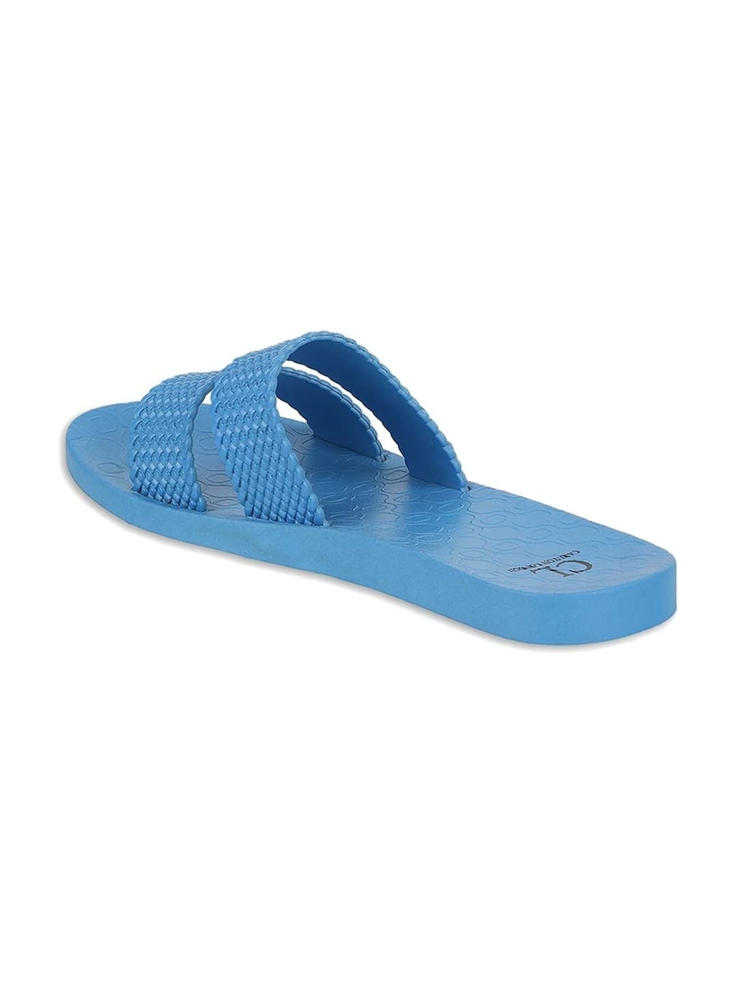 Carlton London Women's Blue Slides