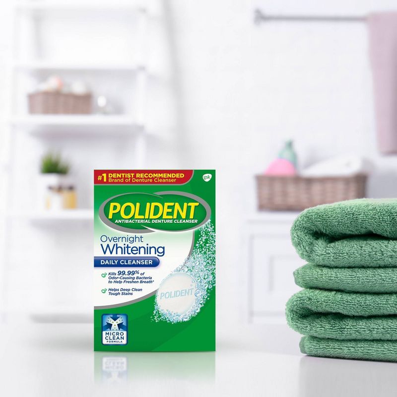 Polident Denture Cleaner Overnight Tablets - 120ct