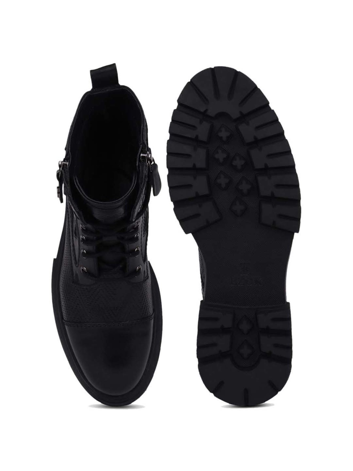 EZOK Men's Black Derby Boots