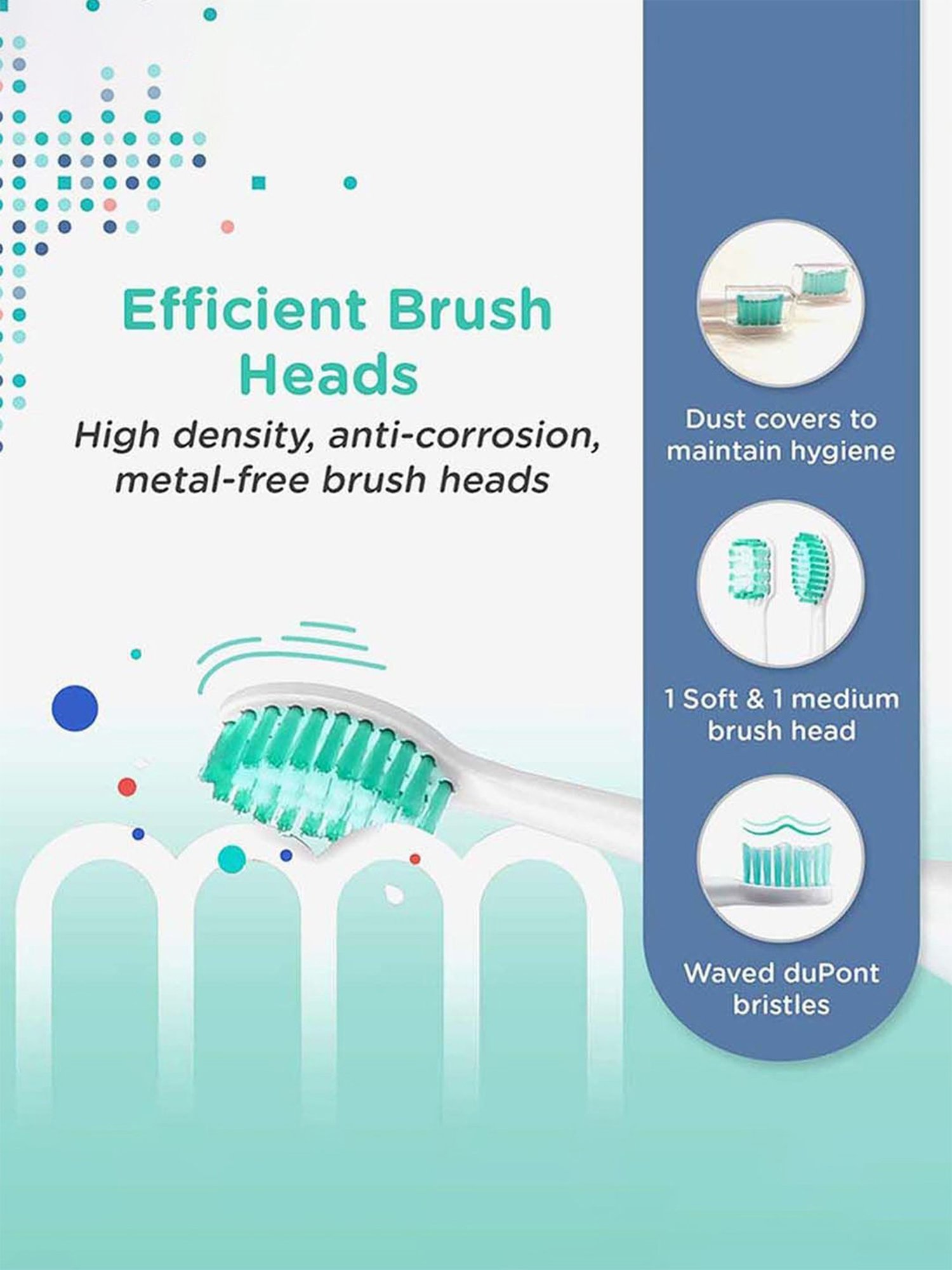 HealthSense Clean-Care ET-720 Rechargeable Sonic Electric Toothbrush with Extra Head (White)