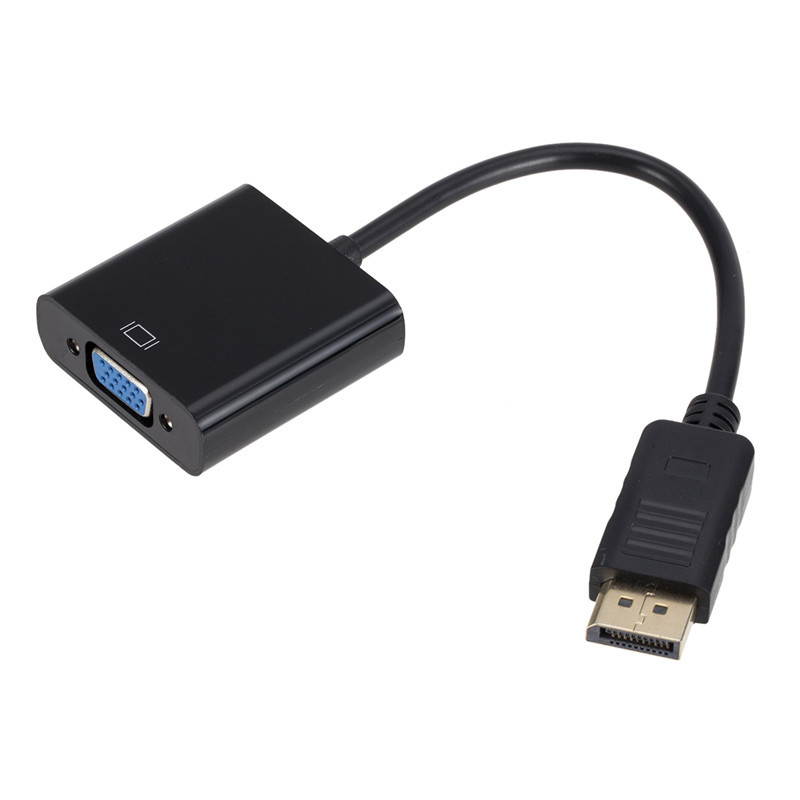 1080P DisplayPort DP To VGA Cable Male to Female Adapter