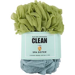 SPA SISTER JUMBO SPONGE 2 PACK (GREEN & MARINE)