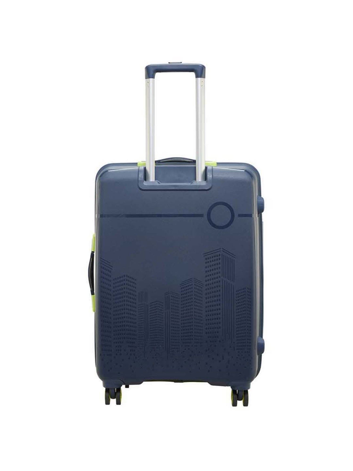 Skybags Cityscape Blue Printed Hard Large Trolley Bag - 56 Ltrs